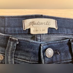 30x30 Madewell skinny jeans dark indigo
